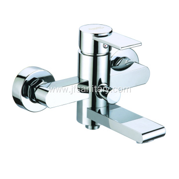 Round Wall-Mounted Brass Faucet 2 Function